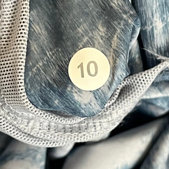 Lululemon Miss Misty II Jacket 4 Blue Tie Dye Packable Hooded Full Zip Size 10 - Picture 10 of 12